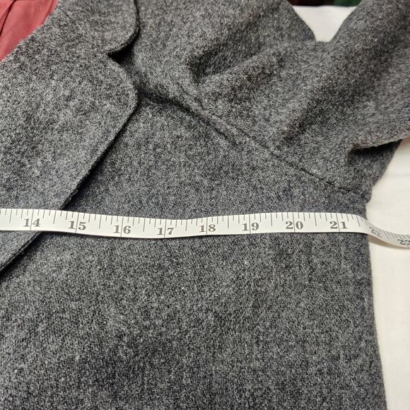 Vintage Block Island Petites Virgin Wool One Button Blazer Gray 12 Old Money - Picture 11 of 13